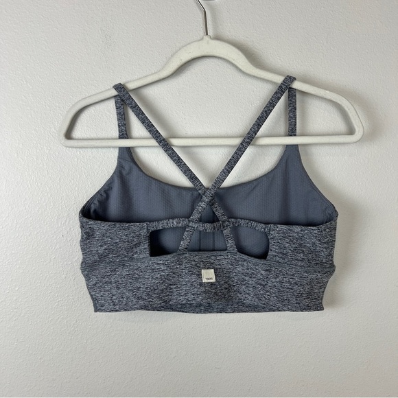 Vuori Long Line Elevation Bra Heather Grey - Picture 2 of 3